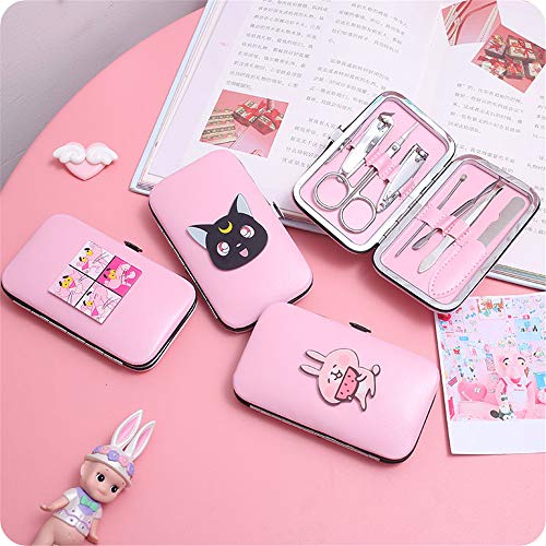 BOROK Kit De Uñas De Uñas Y Uñas,Filas De Uñas Encarnadas Y Archivo De Uñas Encarnadas Kit De Aseo Set De Manicura Removedor De Cutículas Cuidado Cortador Herramientas De Viaje Set De Manicura Uñas