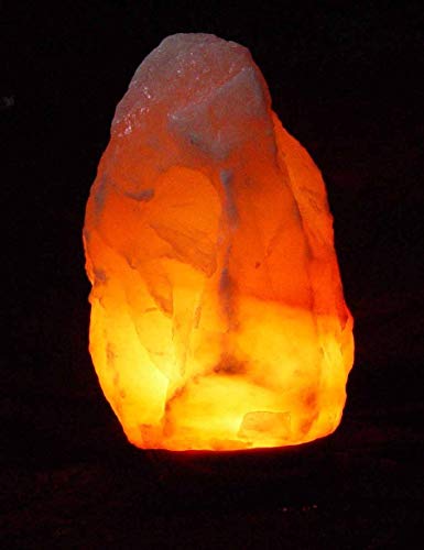 Bosalla 24010 - Lámpara de sal decorativa del Sur del Himalaya, incluye bombilla especial, peso entre 3,2 y 4 kg