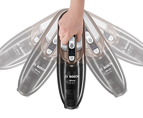 Bosch BHN2140L Move Lithium Aspirador de mano, batería de 21,6 vatios, color marrón y gris