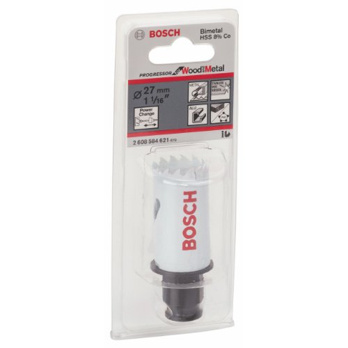 Bosch Professional 2 608 584 621 Sierra de corona, Color blanco, 27mm