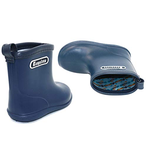 Botas de Agua Impermeable y Antideslizante Caucho de PVC Botas de Lluvia para Niños y Niñas