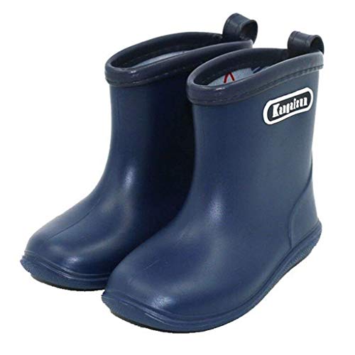 Botas de Agua Impermeable y Antideslizante Caucho de PVC Botas de Lluvia para Niños y Niñas