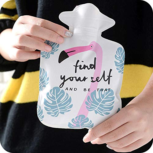 Botella de agua caliente portátil El calentador de vientre de dibujos animados lindo puede tratar el dolor muscular, el dolor de espalda, los calambres menstruales