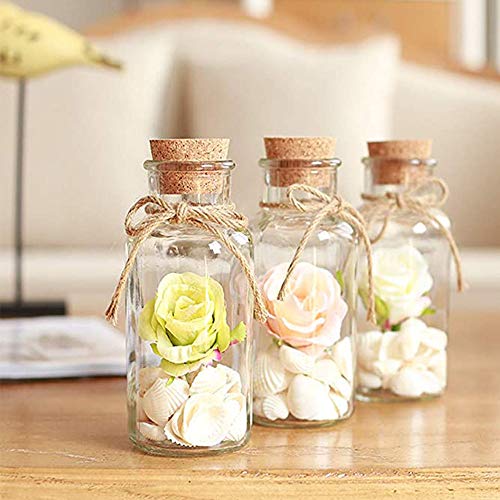 Botella De Vidrio Con Corcho Mini Botella De Vidrio De Muestra Vacía Botellas De Deseos Con Corchos Mini Botellas De Vidrio Mini Frascos Con Corchos Para Decoración De Bricolaje Fragancias 30 Piezas