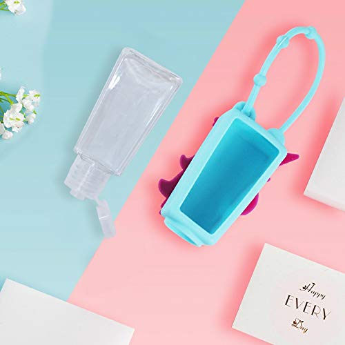 Botellas de Viaje Portátiles para niños, Dispensadores vacíos de 30 mL para Rellenar Desinfectantes de Manos, Champús, Accesorio de Viaje para Niños – (Panda1, 1 PC)