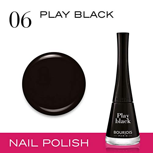 Bourjois 1 Seconde Esmalte de Uñas Tono 6 Play black - 45 gr
