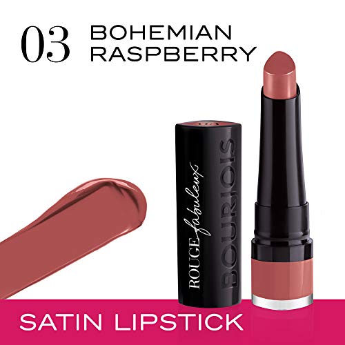 Bourjois Rouge Fabuleux Barra De Labios, Tono 003 Bohemian Raspberry (Gama morados) - 23 gr.