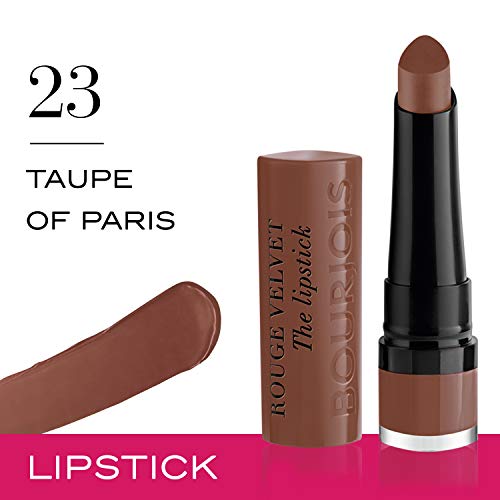 Bourjois Velvet The Lipstick Barra De Labios Tono 02.3 (Taupe of Paris), 2.3 gr