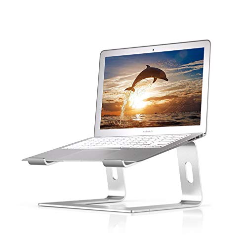 BoYata Soporte de Portátil, Soporte para portatil, Arena Ajustable para computadora portátil (10-15.9 Pulgadas) Compatible con MacBook Pro/Air, computadora portátil de Superficie (Plata)
