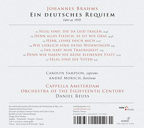 Brahms: Requiem Aleman/ Sampson-Reus
