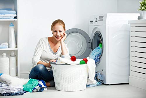 BRAMBLE! Paquete de 5 Bolas de Secadora de Lavadora Reutilizables - No Se Derrite, Ahorra Energía, Fácil de Usar, Una Ropa Más Suave!