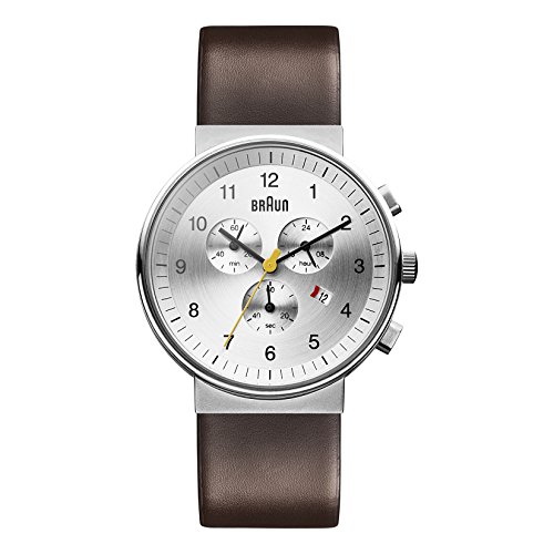 Braun BN0035SLBRG - Reloj cronógrafo de caballero de cuarzo con correa de piel