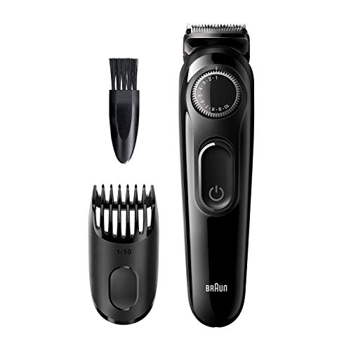 Braun BT3222 - Recortadora de Barba con Dial de Precisión y 1 Peine para Hombre, Cuchillas Afiladas de Larga Duración, color Negro