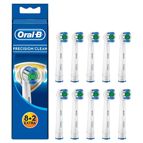 Braun Oral-B 4210201207498 Oral B Precision Clean – Cabezales con protección de bacterias, evita bakterielles Crecimiento en las cerdas, 10 unidades)