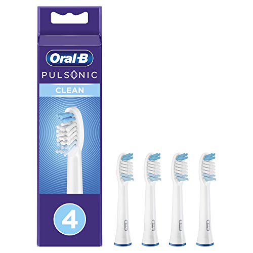 Braun Oral-B 4210201299813 Pulsonic Clean - Cabezales para cepillo de dientes eléctrico (4 unidades)