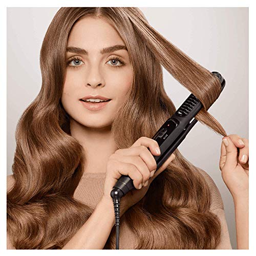 Braun Satin Hair 5 ST570 - Plancha de pelo, placa de cerámica, 4 estilos con rizador y tecnología iónica para potenciar el brillo, color negro