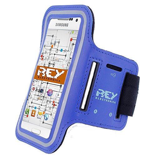 Brazalete Deportivo Reflectante para Smartphones Desde 5,5" hasta 6,3", en Color Azul