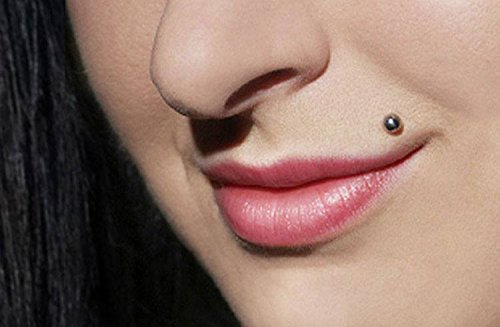 Briana Williams 12pcs Acero quirúrgico Labret Monroe Labio Piercing Anillo Tragus Helix Pendiente Stud Piercing joyería