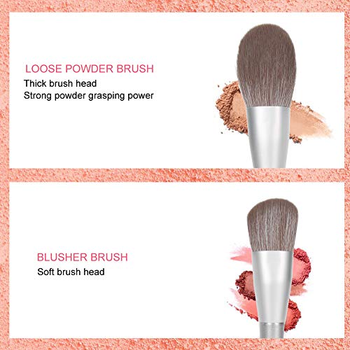 Brochas De Maquillaje, 10 Unids/Set Sombra De Ojos Cepillo De Polvo Suelto Ceja Cepillo Cosmético Herramienta De Maquillaje