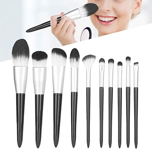 Brochas De Maquillaje, Juego De Pinceles De Maquillaje 10pcs Blush Face Powder Sombra De Ojos Kit De Cepillo De Labios De Cejas, Herramienta De Maquillaje Para Brochas