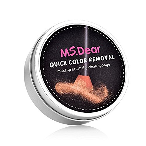 Brochas de Maquillaje Limpiador, MS.DEAR Limpiador de Pinceles Maquillaje,Esponja para Eliminar Brochas de Maquillaje Color sin Agua-Brocha Limpiador para Cepillo de Maquillaje