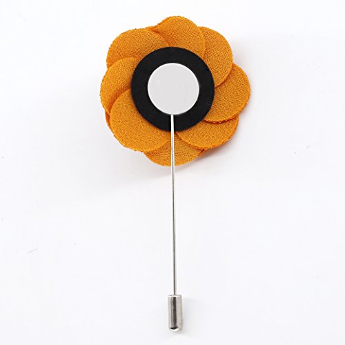 Broche de Solapa,Pin de Solapa de Flores Hechos a Mano de Hombre con Caja de Regalo para Traje para Bodas Banquetes Fiestas Desfile de Modas 10 piezas