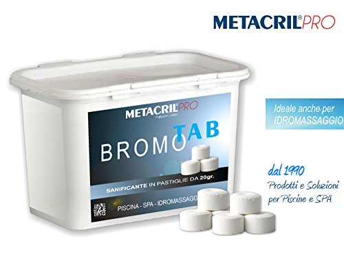 Bromo Tab 20 – sanificante a base de bromo en tabletas de 20 gr – conf. 1 kg – Jacuzzi y spa Teuco, Jacuzzi, hafro, Glass, etc.-envío immediata