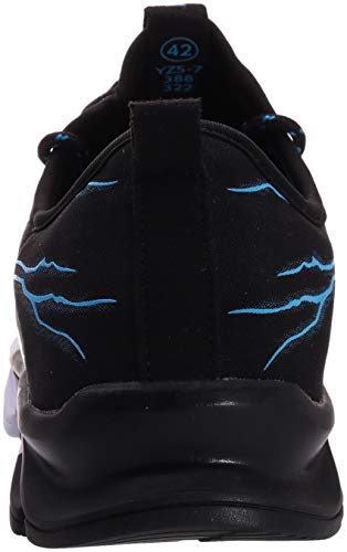 BRONAX Zapatos para Correr en Montaña y Asfalto Aire Libre y Deportes Zapatillas de Running Padel para Hombre Negro Azul 37