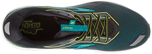 Brooks Ghost 12, Zapatillas de Running para Hombre, Verde Negro, 42 EU