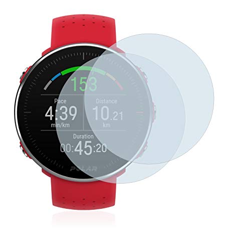 BROTECT Protector Pantalla Anti-Reflejos Compatible con Polar Vantage M (2 Unidades) Pelicula Mate Anti-Huellas