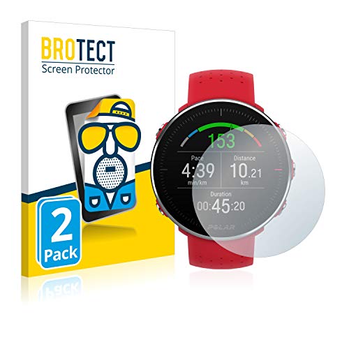 BROTECT Protector Pantalla Anti-Reflejos Compatible con Polar Vantage M (2 Unidades) Pelicula Mate Anti-Huellas