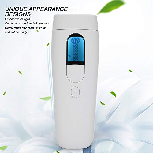 Brrnoo Depiladoras de luz pulsada, 990,000 Flashes Ipl sin Dolor Equipo de depiladora de Micro oscilación con Dos Modos de iluminación y protección Ocular LED(#1)