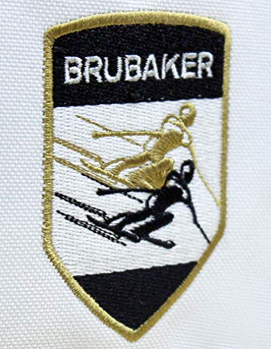 BRUBAKER 'Grenoble' - Bolsa de Deporte - Mochila para Botas de esquí + Casco + Accesorios - Color Blanco/Dorado