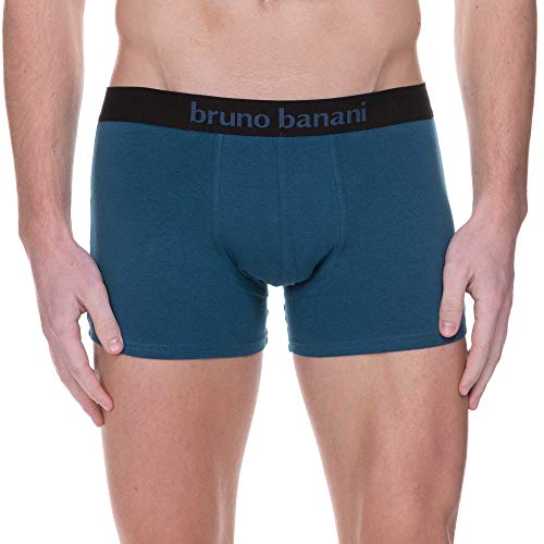 Bruno Banani Short 4er Pack Flowing Bóxer, Lote de 4 Unidades, Multicolor (Petrolblau//Schwarz 2734), Medium Hombre