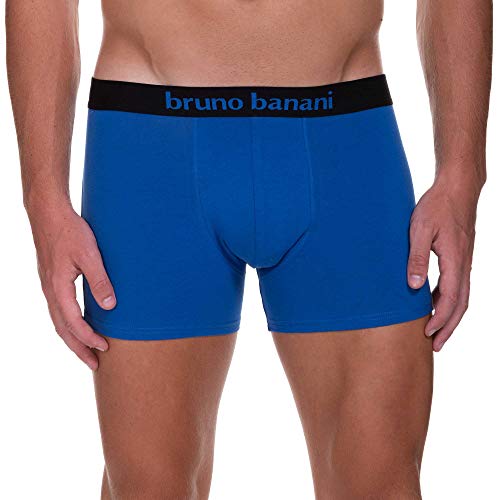 Bruno Banani Short 4er Pack Flowing Bóxer, Multicolor (Negro//Azul 4003), L 4 para Hombre
