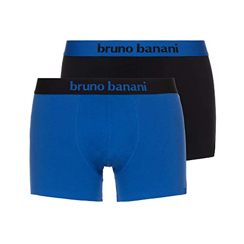 Bruno Banani Short 4er Pack Flowing Bóxer, Multicolor (Negro//Azul 4003), L 4 para Hombre