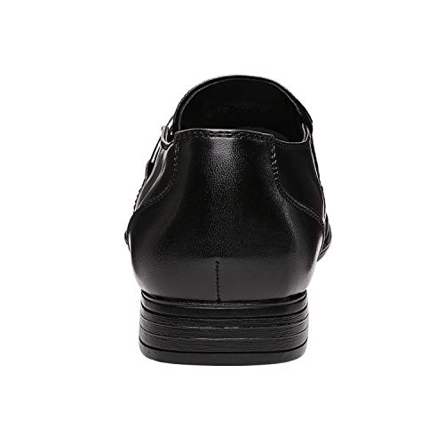 Bruno Marc Giorgio-3 Hombre Mocasines de Vestir Flexibles Cómodos Zapatos Negro 44 EU/10.5 US