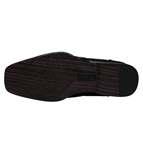 Bruno Marc Giorgio-3 Hombre Mocasines de Vestir Flexibles Cómodos Zapatos Negro 44 EU/10.5 US