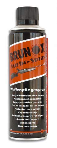 Brunox Lubricante 300 ml Spray Ideal para Armas, escopetas, Pistolas, Mantenimiento, Airsoft, Caza, Fusil, Rifle 23031 + Portabotellas de regalo