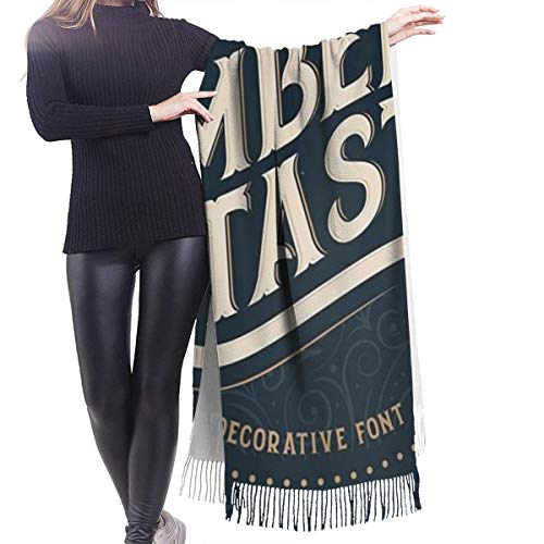 Bufanda de invierno clásica de otoño para mujer, stock de sabor ámbar, bufanda cálida, suave y gruesa, manta grande, chal, bufandas