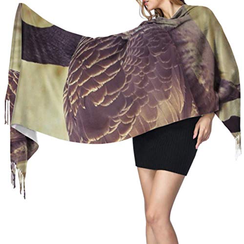 Bufanda de mantón Mujer Chales para, 27"x77" Lightweight Scarf With Fringe Goose Animal Bird Poultry Greylag Goose Gander Cashmere Large Scarf Designer Scarf Stylish Large Warm Blanket