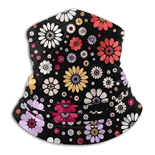 Bufanda,Calentador Del Cuello,Pasamontañas,Neck Scarf,Rosa, Amarillo, Blanco, Morado, Beige, Rojo, Naranja Mancha Flor Suave Cuello Calentador Pasamontañas Capucha Para Motocicleta Ciclismo Correr E