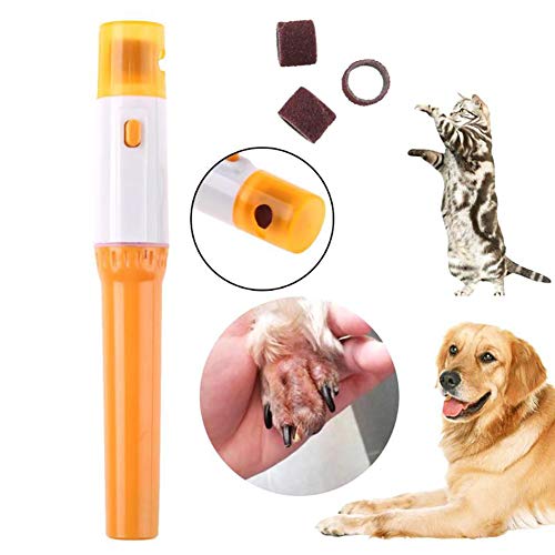 bulingbuling 1 PC del Gato del Perro Clavo de la Amoladora eléctrica Profesional Pet Clavo de la Amoladora con Pilas Pet Grooming Trimmer Herramientas para Mascotas
