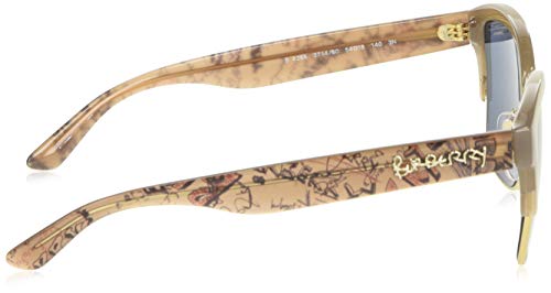 Burberry 0BE4265 371480 54 Gafas de sol, Dorado (Opal Beige/Light Gold/Blue), Mujer