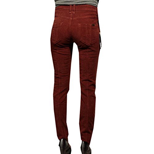 BURBERRY 53079 Pantaloni Arancio BRIT VELLUTO Skinny Jeans Donna Trousers Women [26]