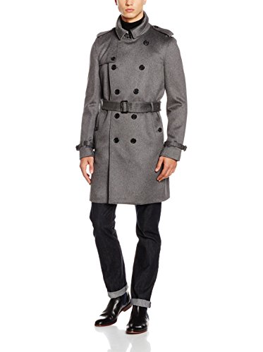 Burberry Abrigo Cachemira Gris M