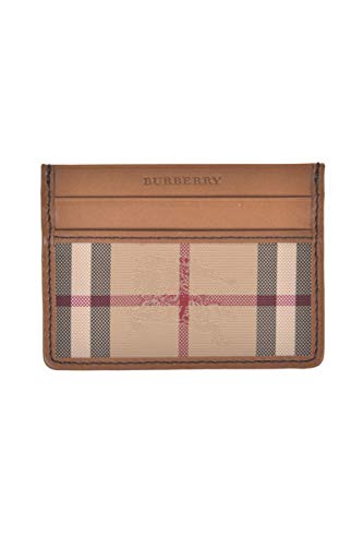 Burberry tarjetero para tarjetas de crédito en piel hombre nuevo mssandon marrón