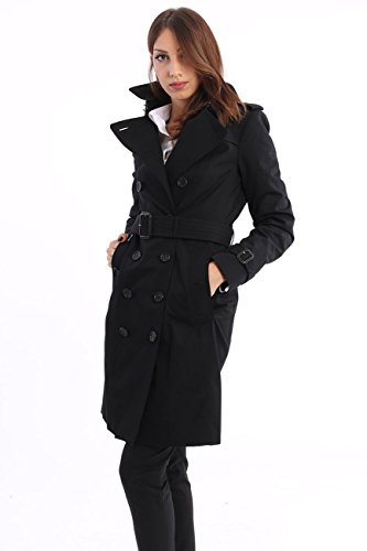 Burberry The Sandringham - Trench Coat Heritage Black, Mujer, Talla 10.