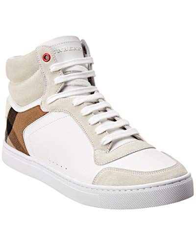 Burberry - Zapatillas de Ante para Hombre * * Blanco Size: 42.5 EU