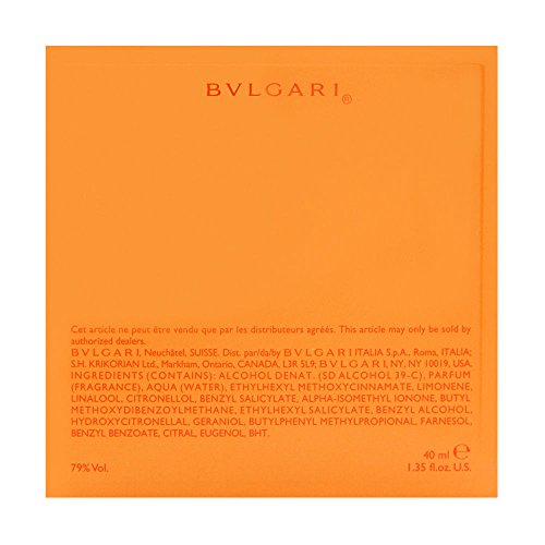 Bvlgari 3-8S-27-13 - Eau De Toilette Spray, 40 ml